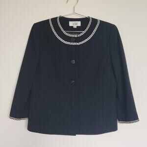Vintage Le Suit Jacket Quarter Sleeve